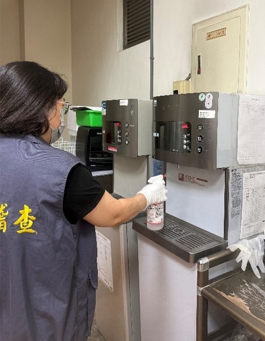 Drinking Water Sampling at Water Dispenser